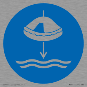 Mandatory: Lower liferaft to the water in launch sequence